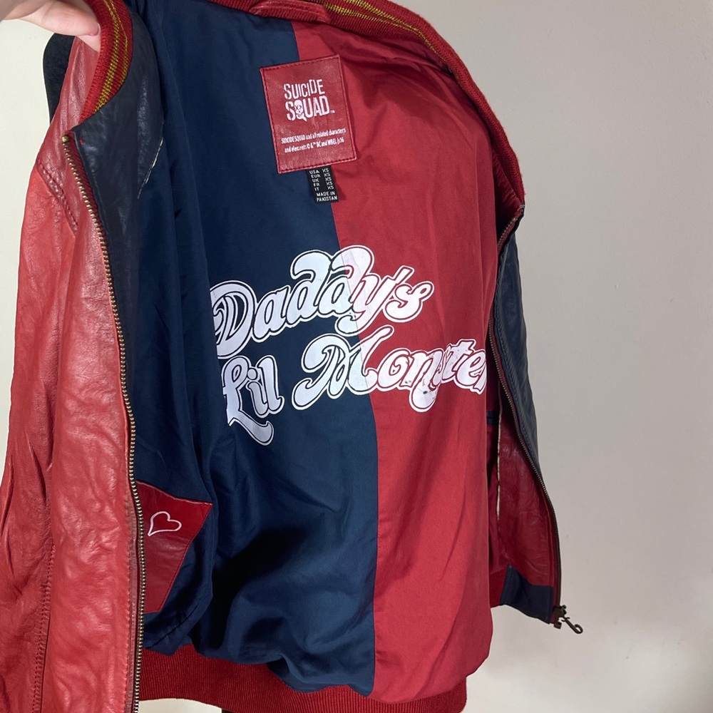 Harley Quinn Suicide Squad Lamb Leather Jacket - Picture 14 of 16